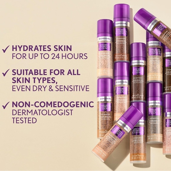 Covergirl Simply Ageless Skin Perfector Essence Hydro Fresh Tint 30ml You Pick! - Picture 3 of 14